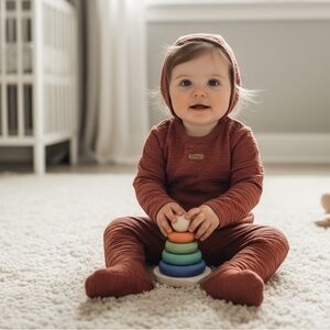 Fragile Baby Girl Outfit Set 6-12 Months Shirt Pants Hat